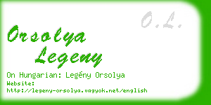 orsolya legeny business card